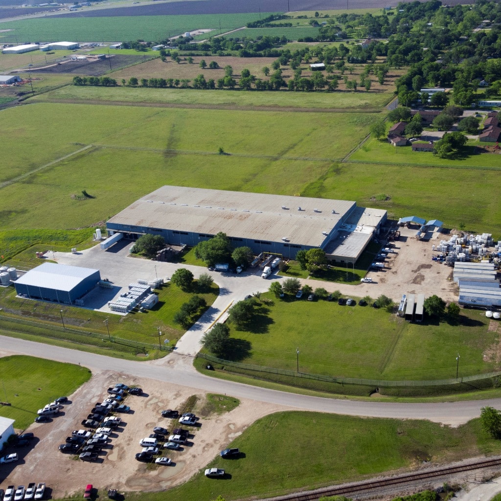 Seatex El Campo chemical plant aerial shot