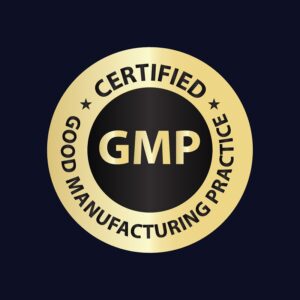 Good Manufacturing Practice (GMP) certified badge